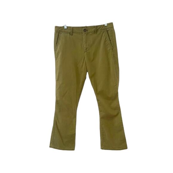 Gap Olive Khaki Chino Bootcut Pants size 6 - Picture 1 of 6